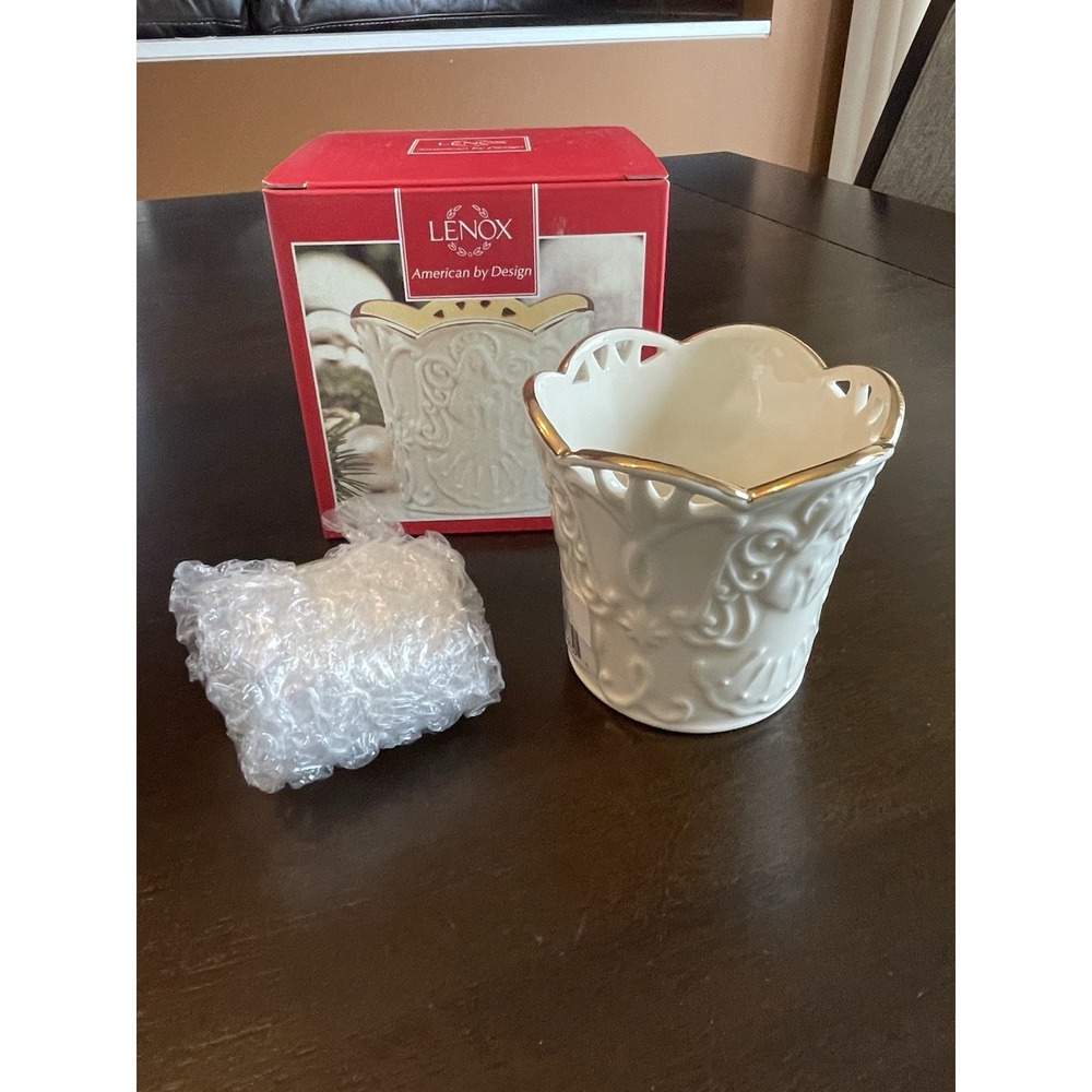 Lenox "Merry Lights"  Angel Votive with Tealight Candle ~ New in Box ~